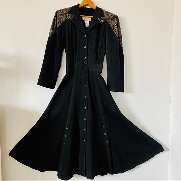 rockabilly black dress